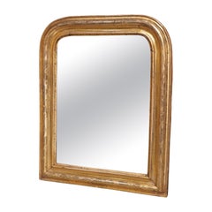 Small 19th Century Giltwood Louis Philippe Mirror from France