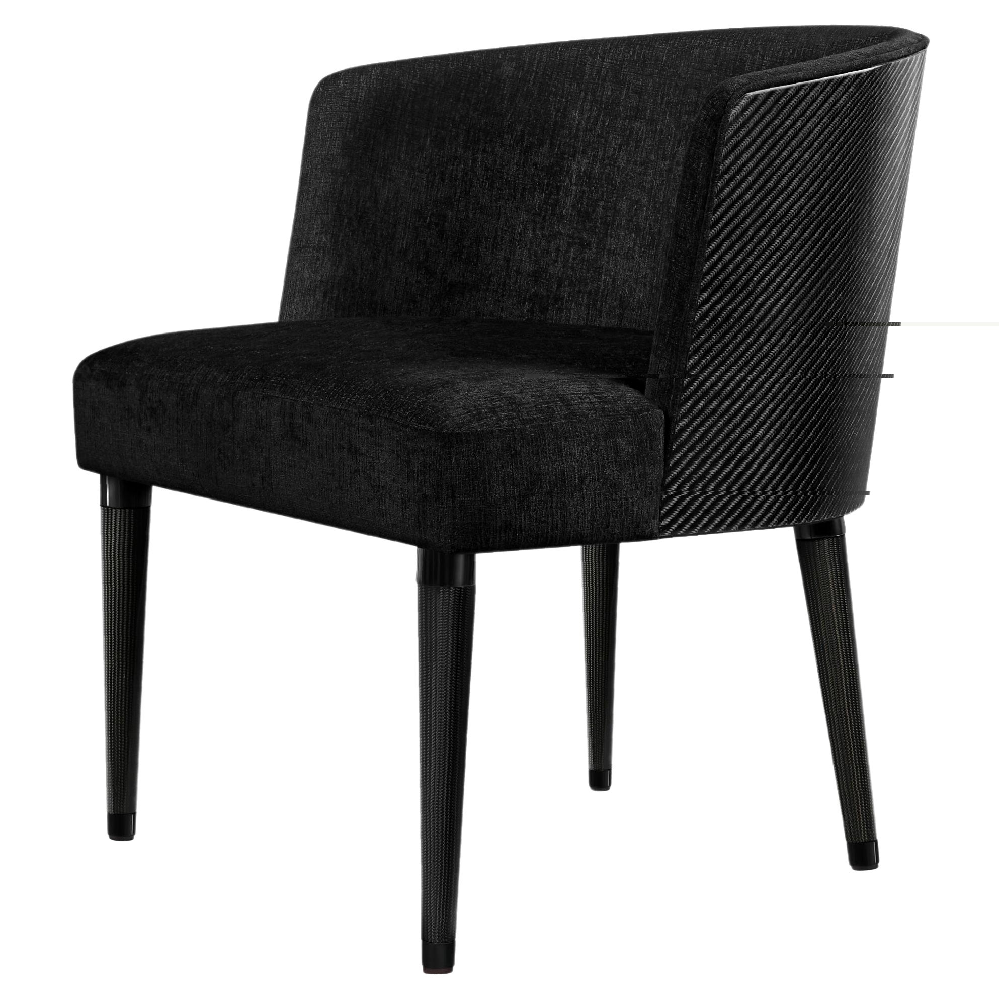 Carbon Fibre and Upholstered Norton Armchair by Madheke For Sale