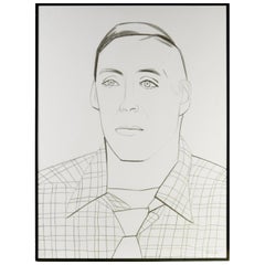 Vintage Alex Katz, Lithograph of American Choreographer Paul Taylor, 1984 