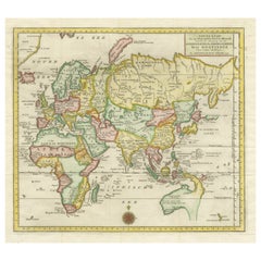 Carte ancienne de la partie orientale du monde