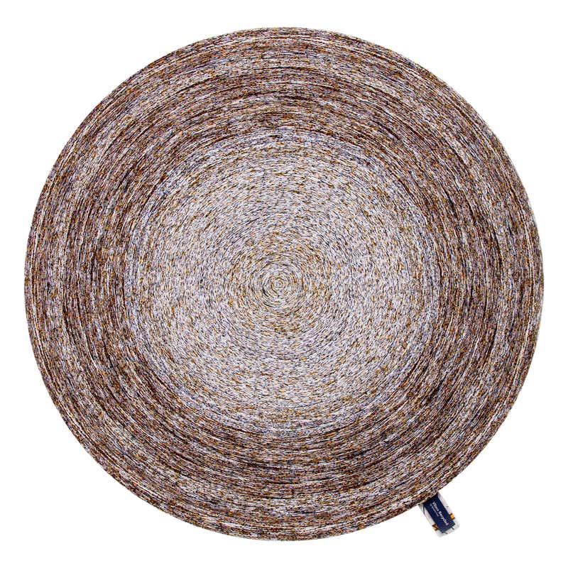 Murano Swirl Round White Rug For Sale at 1stDibs | murano rug