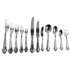 Buccellati Grande Imperiale Sterling Silver Dinner & Lunch Set for 16
