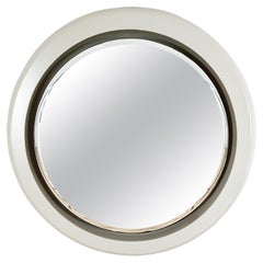 Retro Large Mid-Century Modern Backlit Mirror in Lacquered Wood - Italy, 1970