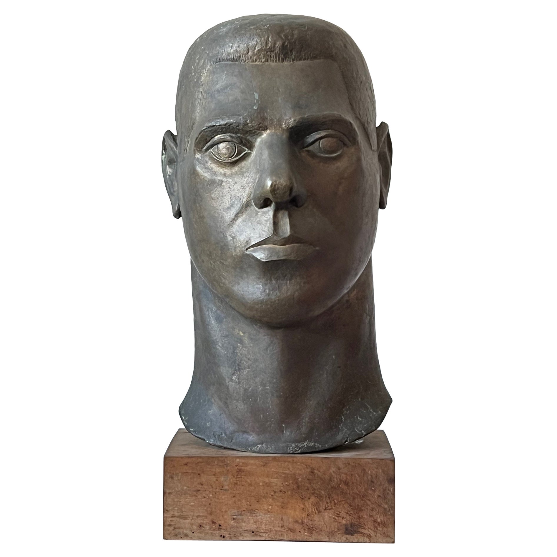 Stylized Life Size Bronze by Anne Van Kleeck, circa 1960s For Sale