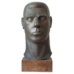 Used Stylized Life Size Bronze by Anne Van Kleeck, circa 1960s