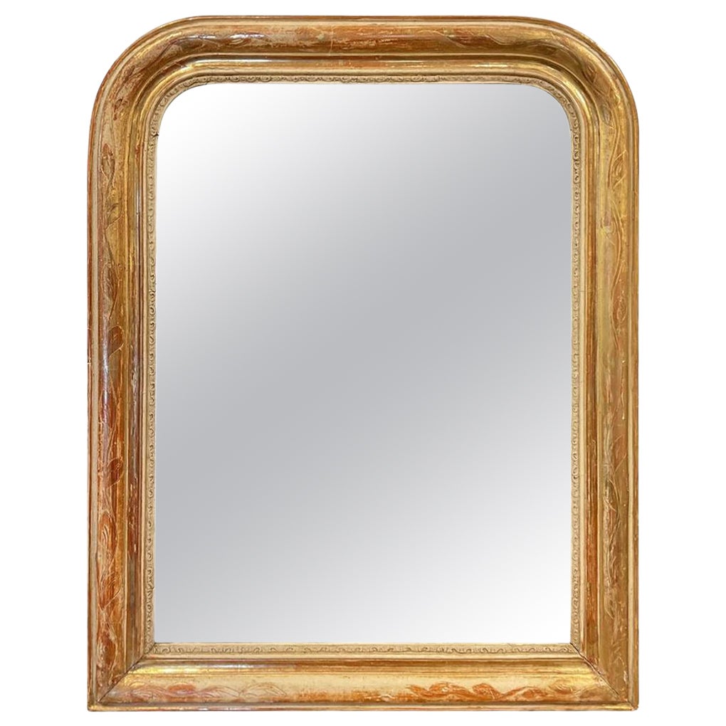 19th Century Louis Philippe Mirror #065 For Sale