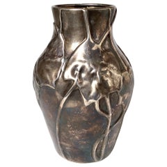 Tiffany & Co Sterling Silver Art Nouveau Vase