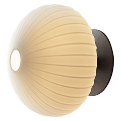 KINA Wall Sconce or Flushmount in Blown Glass and Bronze by Blueprint Lighting