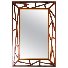 1950s Gustaf Eden Spegalfabrik "Koncrete" Mirror