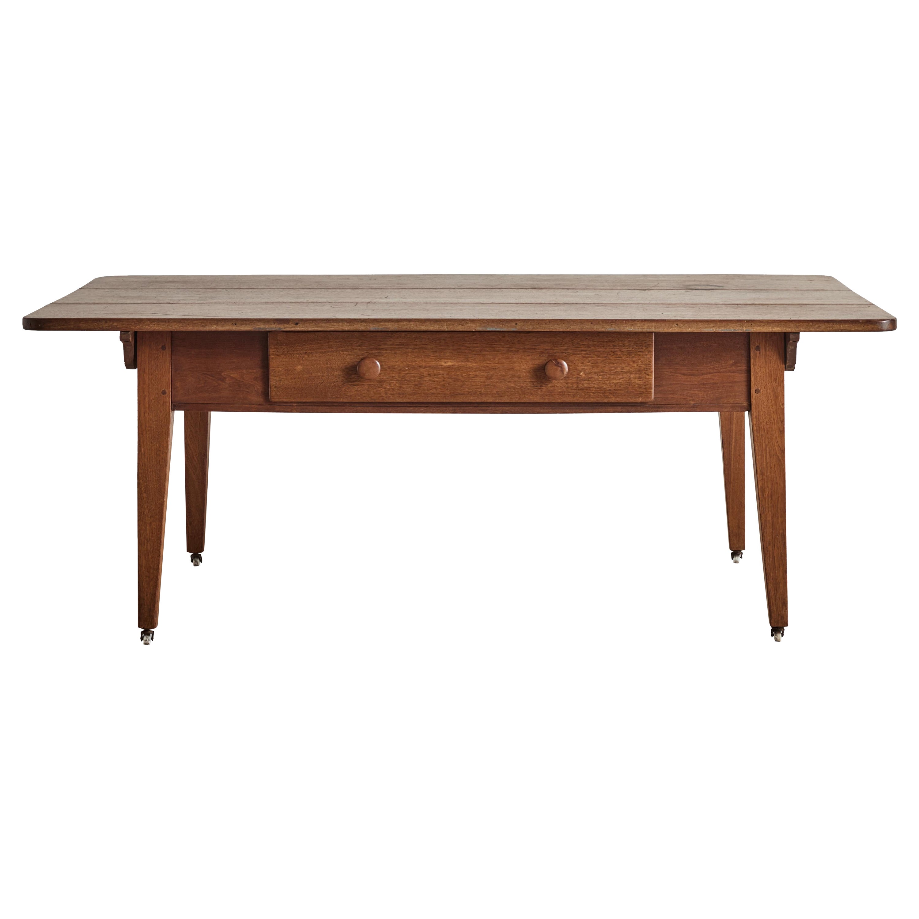 Early American Work Table For Sale