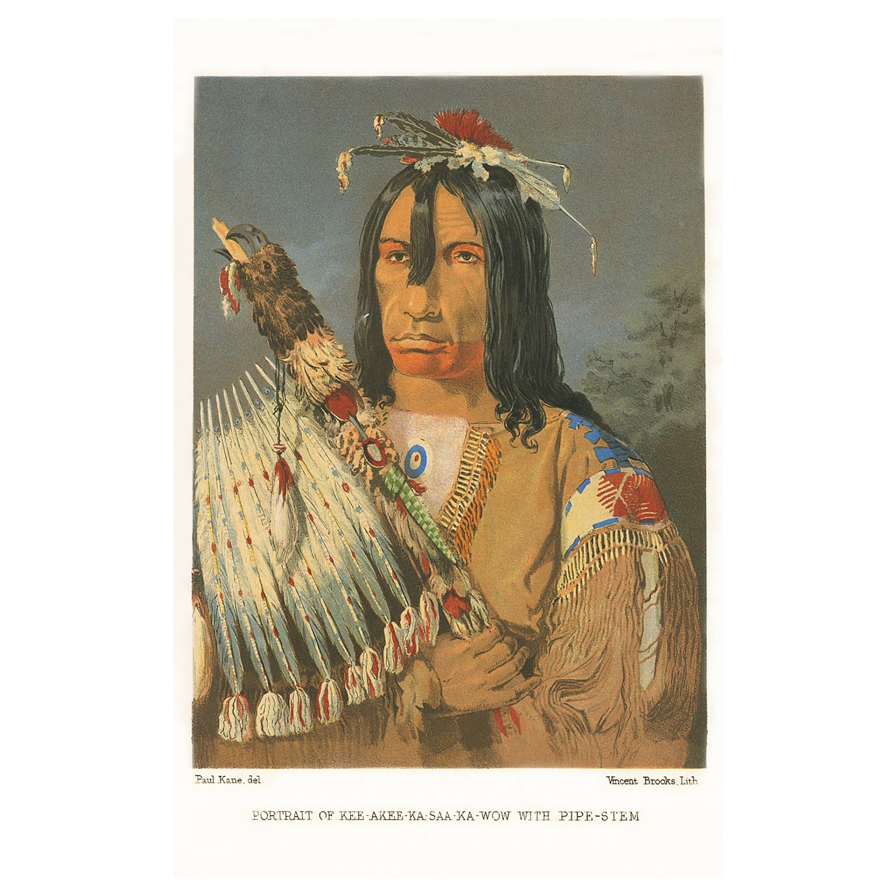 Première édition de l'œuvre historique sur Les Indiens d'Amérique du Nord" de Paul Kane