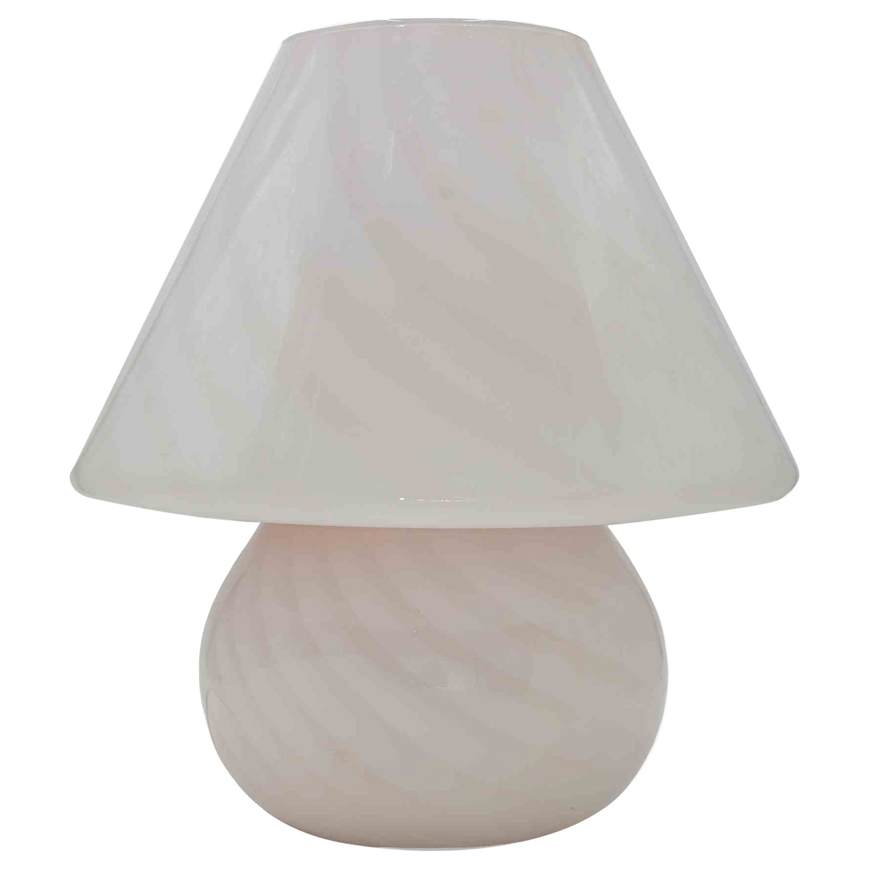 Vintage Table Lamp in Pink Glass, Murano, Italy, 1970s