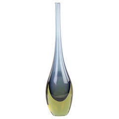 Vase en verre Sommerso vintage de Flavio Poli, Italie, 1970