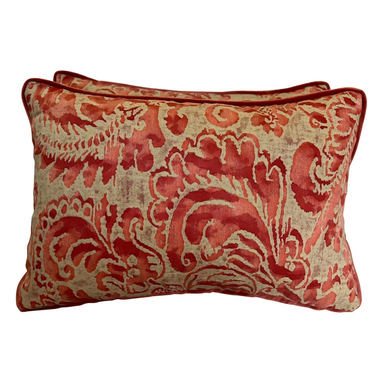 Pair of Custom Fortuny Pillows For Sale at 1stDibs