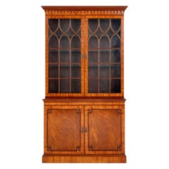 Bibliothèque Regency Revival Glazed Library Furniture