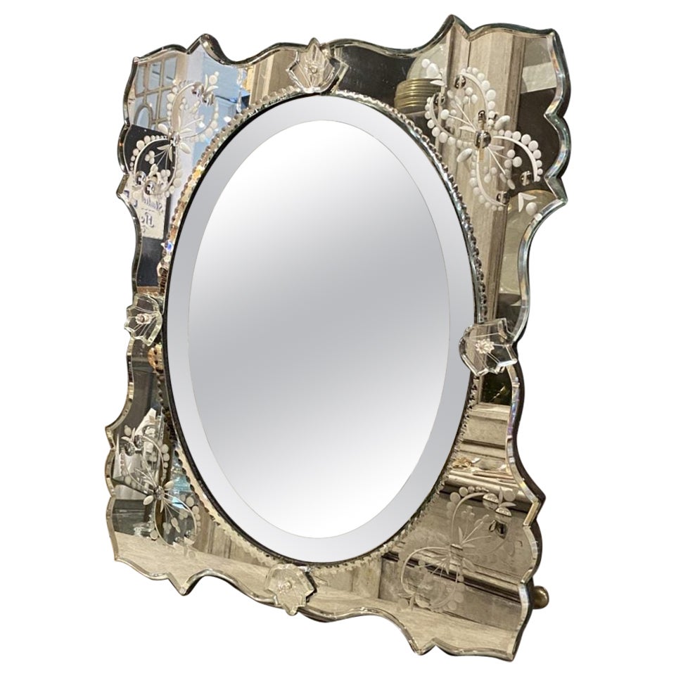 Lovely Venetian Mirror, circa 1920s-1930s, France For Sale