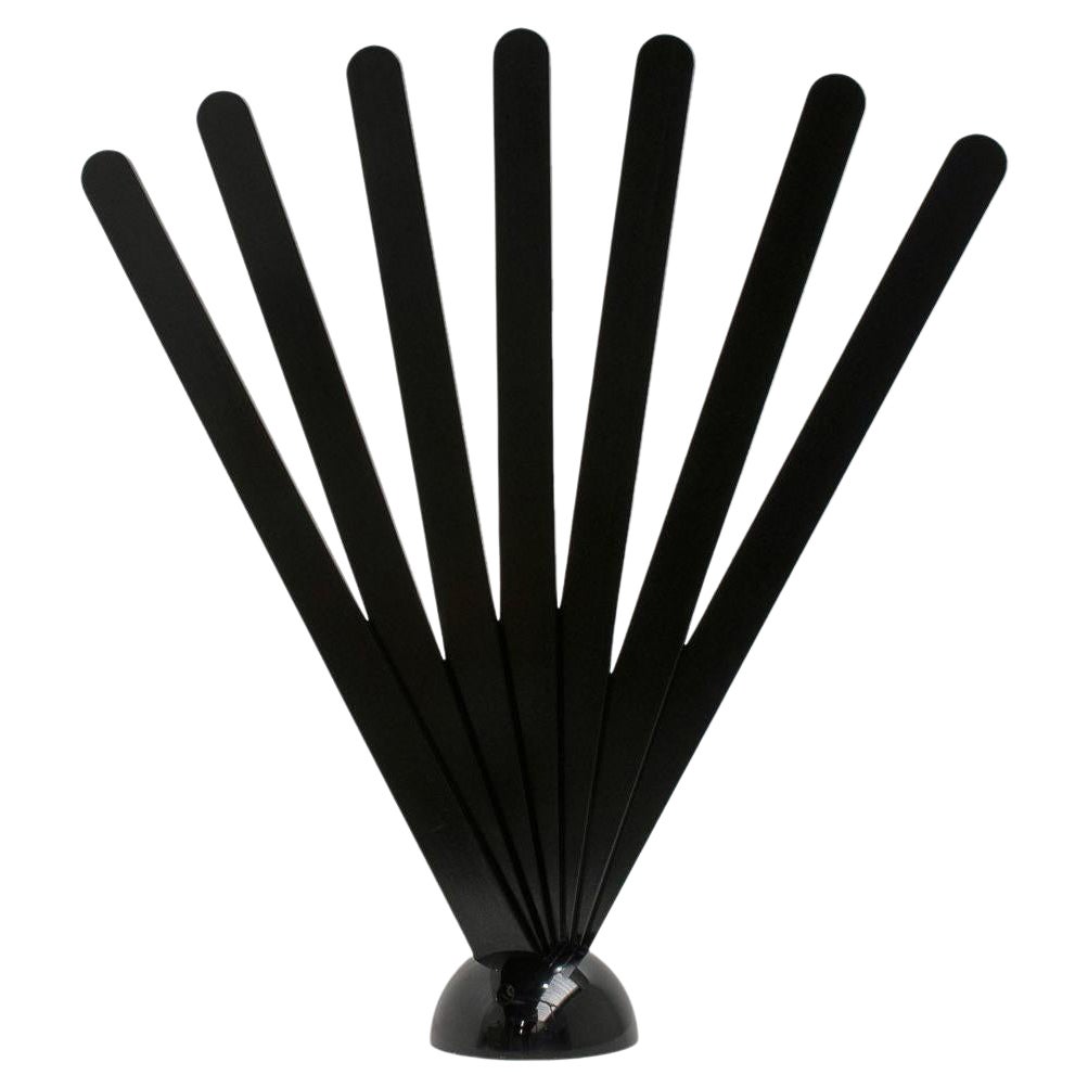 Black 'Ventaglio' Coat Stand or Room Divider by Giovanni Pasotto for Tarzia