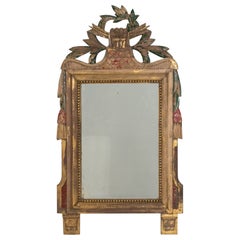 Vintage Italian Wood Mirror