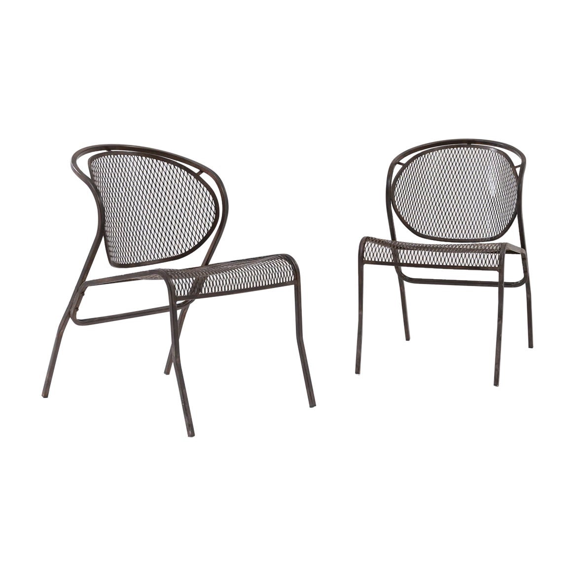 20th Century European Garden Chairs, a Pair