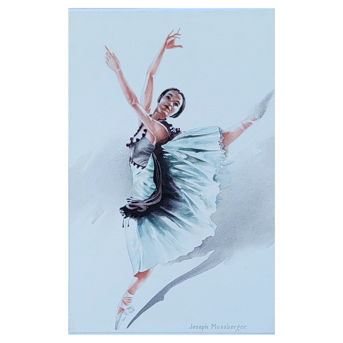 Ballerina Dancer Painting by Joseph Mossberger For Sale at 1stDibs