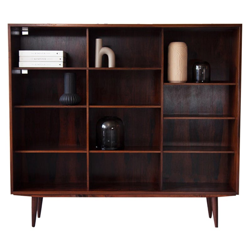 Mid-20th Century Danish Modern Teak Bookcase by Poul Hundevad at ...