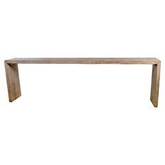Serving Table Made From Reclaimed Elm