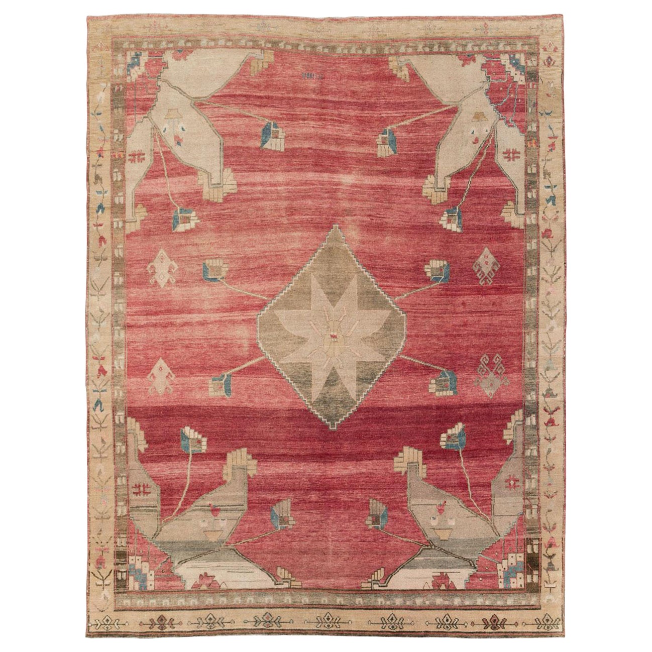 Tapis turc d'Anatolie du milieu du 20e siècle de la collection Galerie Shabab