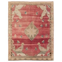 Vintage Galerie Shabab Collection Mid-20th Century Turkish Anatolian Room Size Carpet