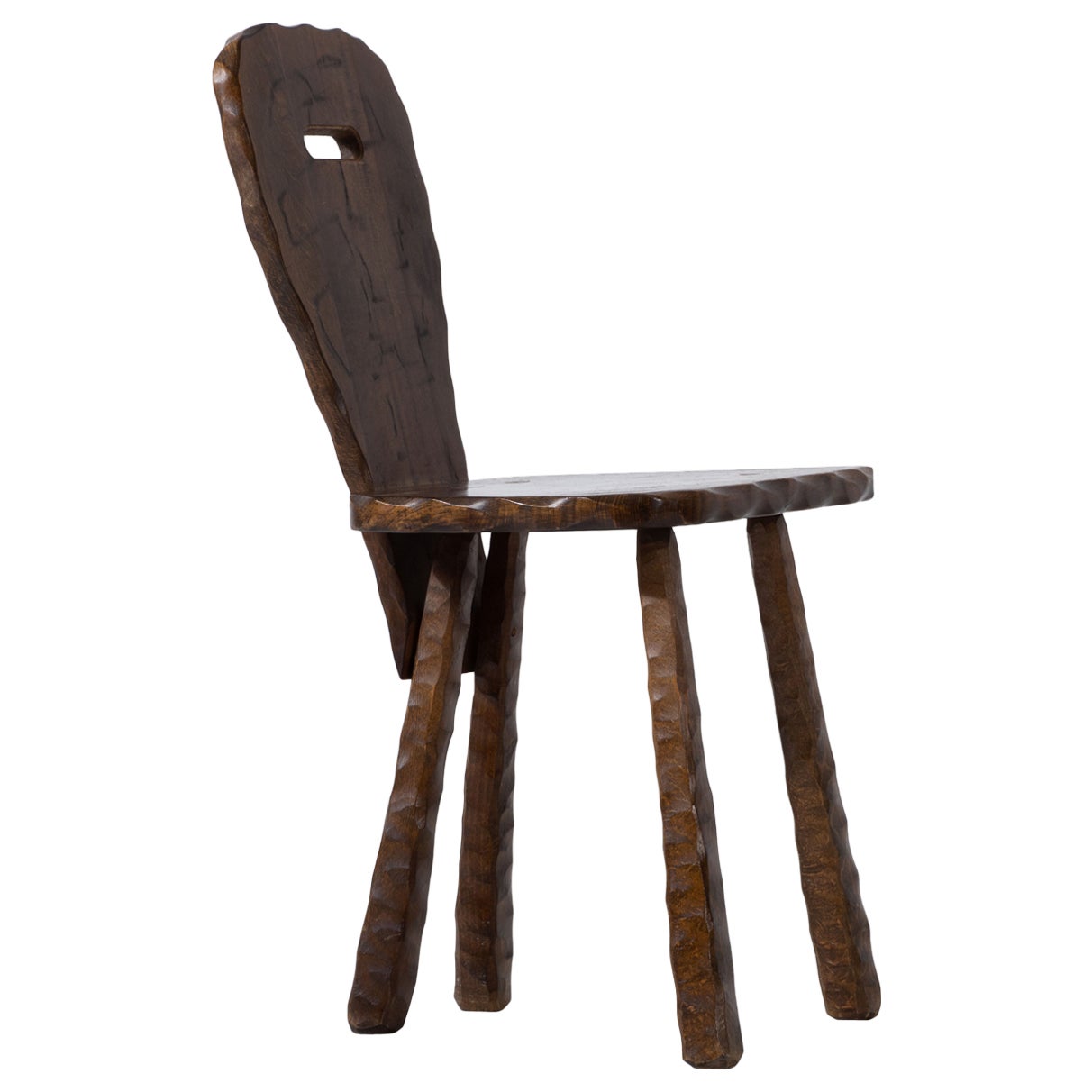 Brutalist Chair, France, 1940 For Sale