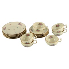 Rosenthal, Germany, "Sanssouci" Six Coffee Cups with Saucers and Cake Plates