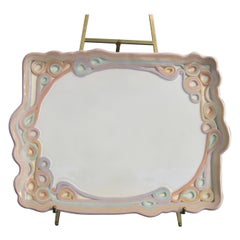 Retro Carolyn Leung Studio Made Pastel Glazed Ceramic Tray