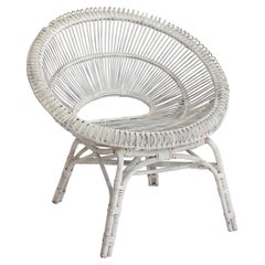 Midcentury French Rattan Chair