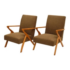 Paar skandinavische Sessel aus der Mitte des Jahrhunderts, 1950er-Jahre