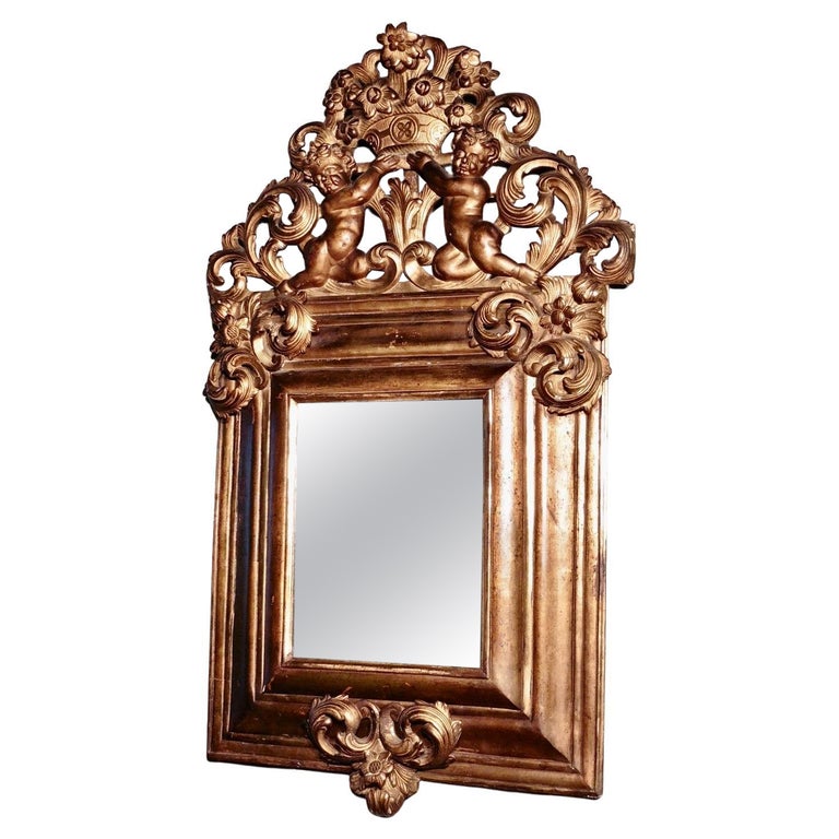 Superb Large Early 19th Century Carved Gilt Mirror For Sale at 1stDibs