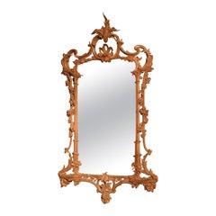 18th Century Carved Giltwood Chinese Chippendale Mirror