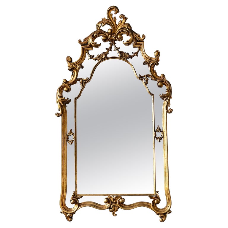 Vintage Italian Wall Mirror For Sale at 1stDibs