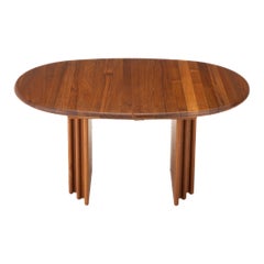 Extendable Solid Teak Dining Table by Burchardt Nielsen, Denmark, 1980s