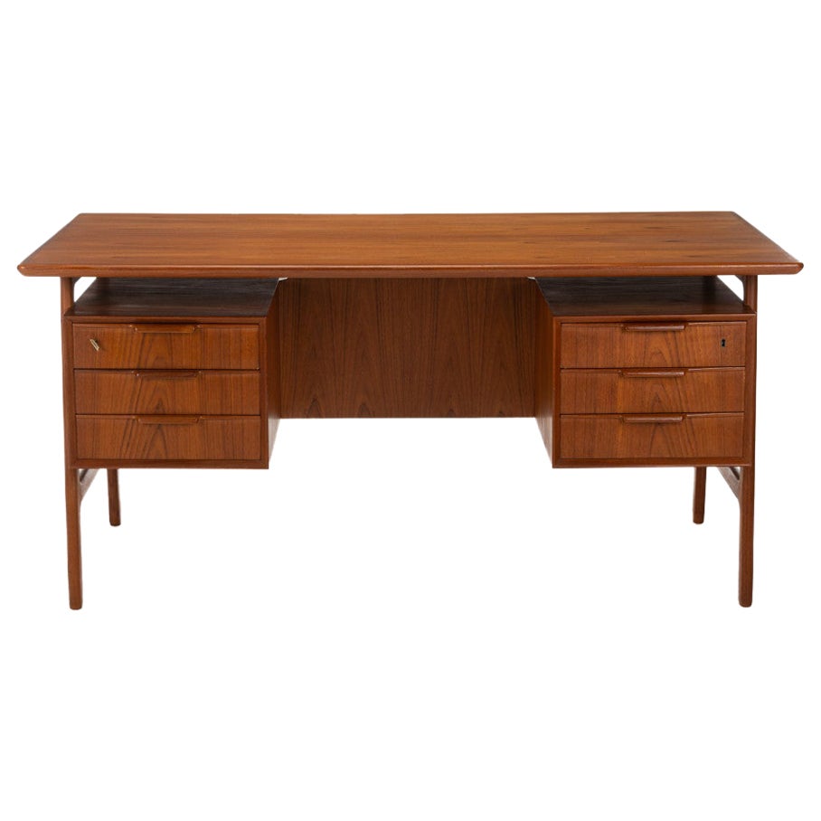 Freestanding Model 75 Writing Desk by Omann Jun, Denmark, 1960