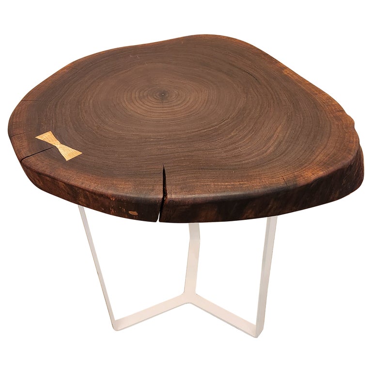 Live Edge Wood Slab Coffee Table For Sale at 1stDibs