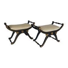 Neoclassical Style Bench Set of 2