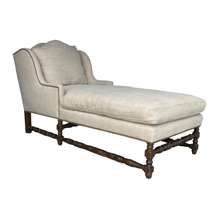 Jacobean Style Chaise Lounge For Sale at 1stDibs