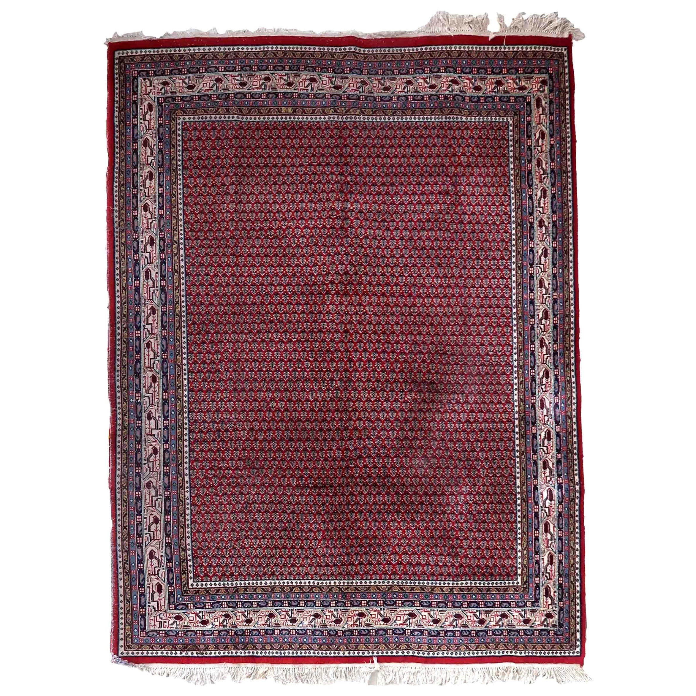 Handmade Vintage Indian Seraband Rug, 1970s, 1C1062
