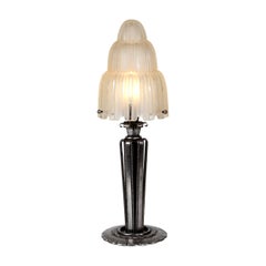 French Art Deco Table Lamp Sabino and Paul Kiss