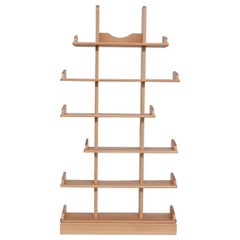 Retro Brutalist Oak Midcentury Dutch Shelving