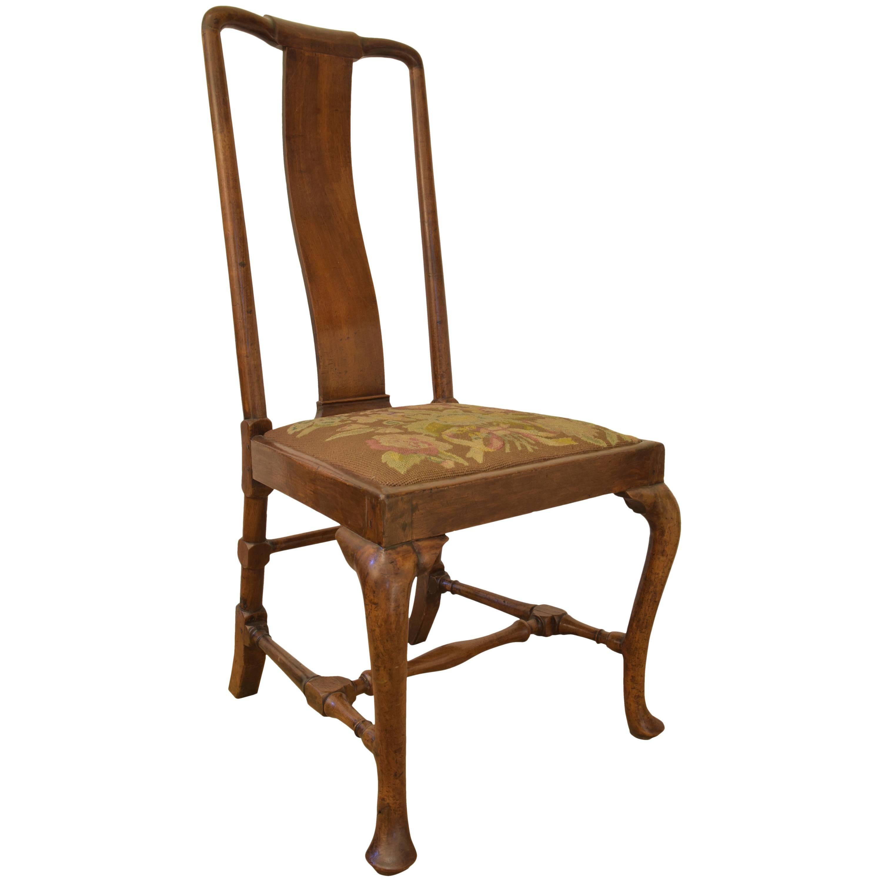 Early 19th Century Chair with Needlepoint Seat For Sale