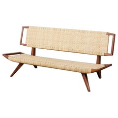 Paul Laszlo Cane Bench for Glenn of California