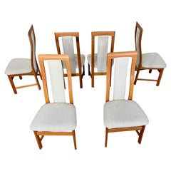 6 Midcentury Danish Modern Teak Dining Chairs by Nordic Furniture Markdale
