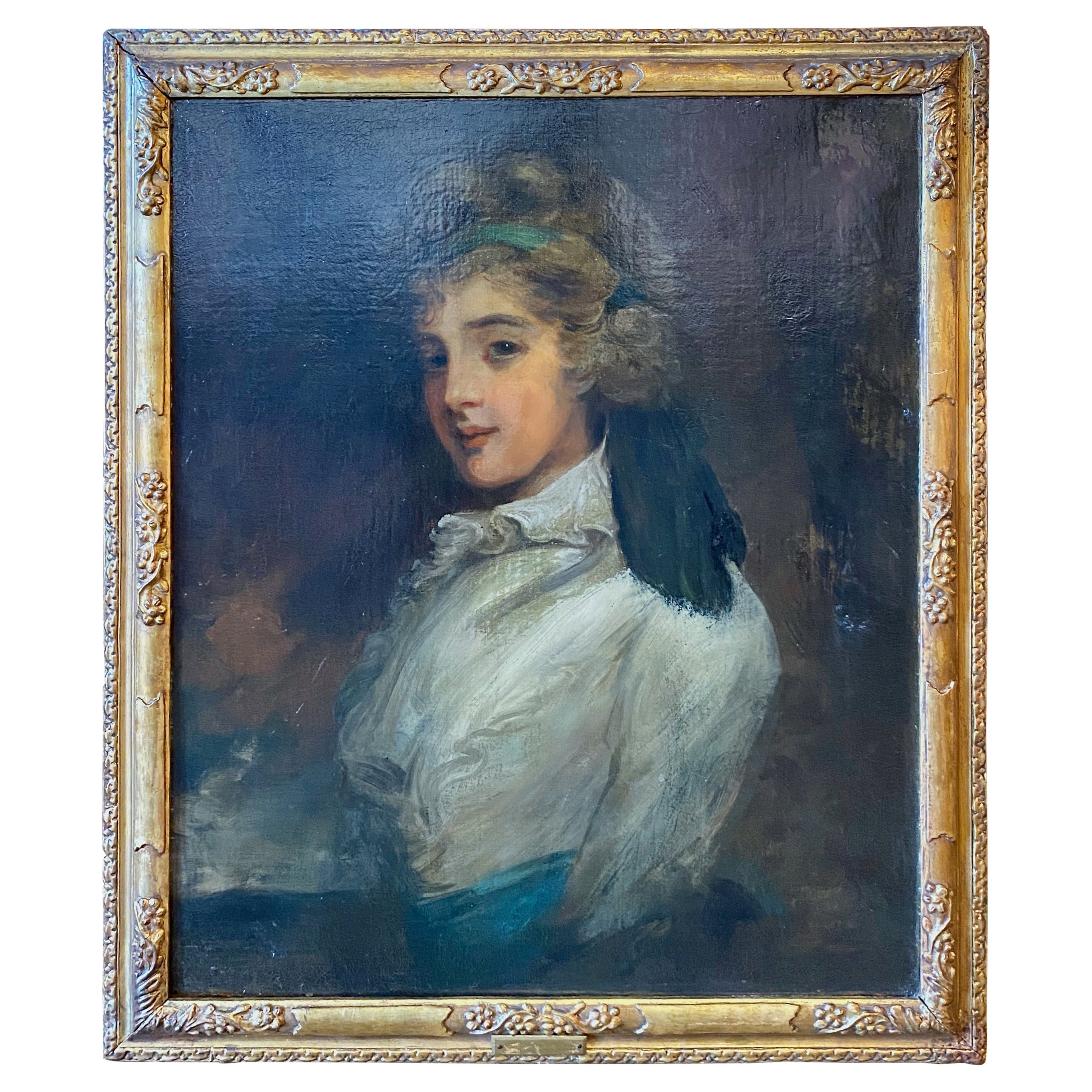 Regency-Porträt einer Dandy, ca. 1800-1815 im Angebot
