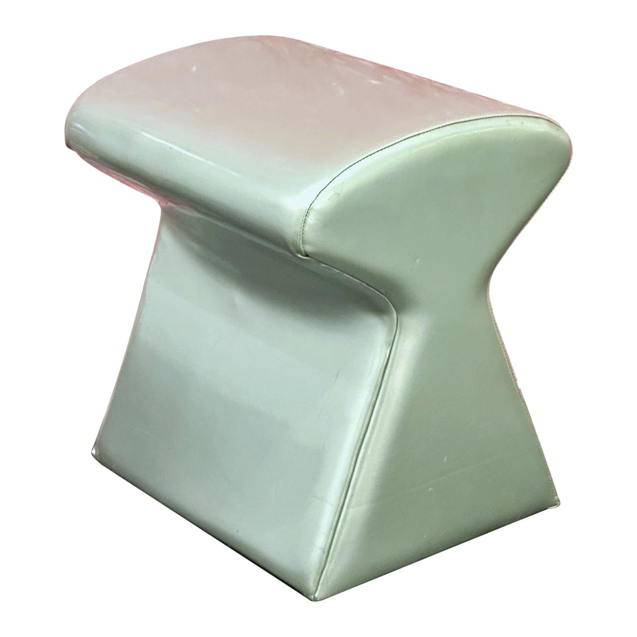 Karim Rashid Silver Vinyl Shroom Stool for IDEE Limited Edition Signed Numbered For Sale