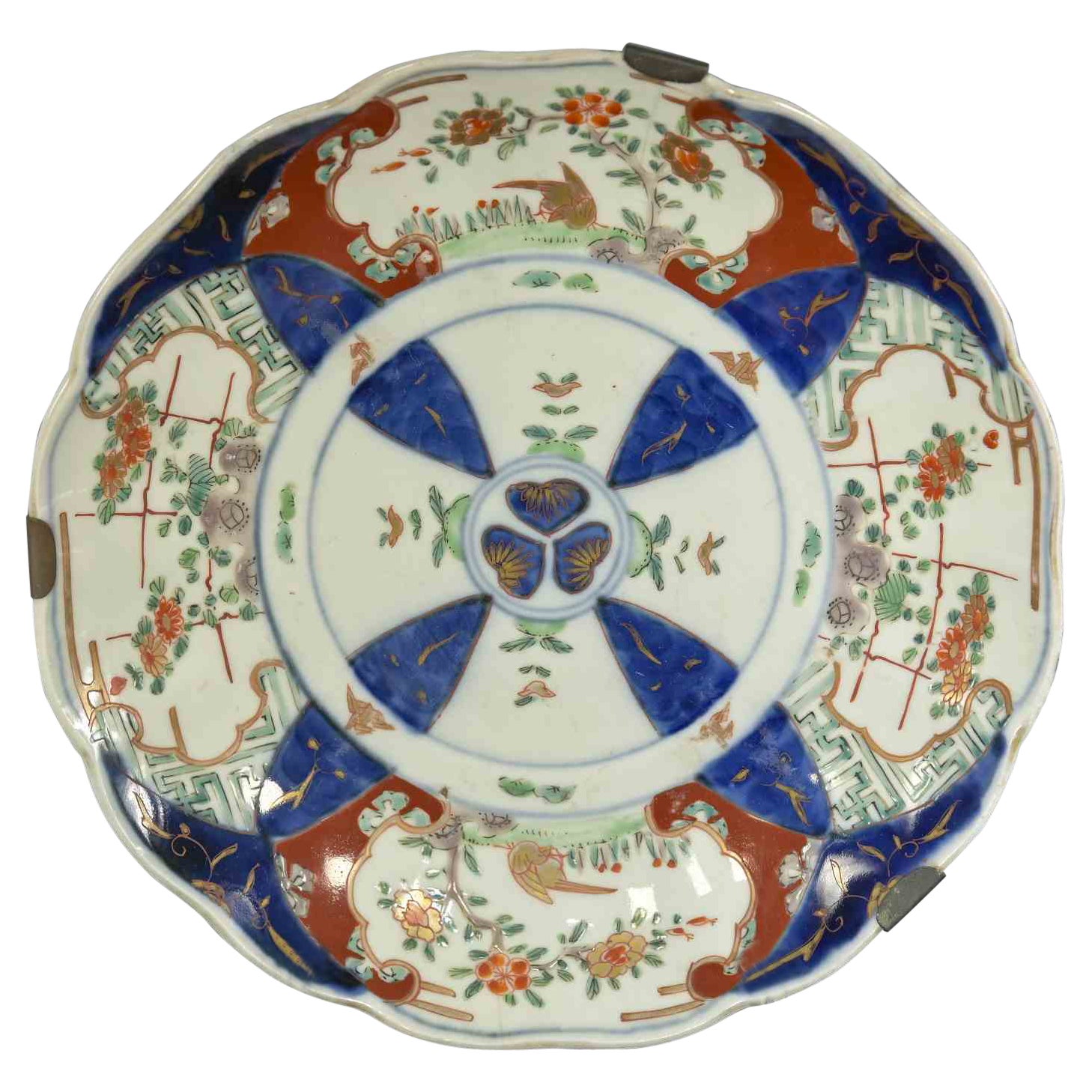 Chinese Ceramic Plate, Late 19th Century  For Sale